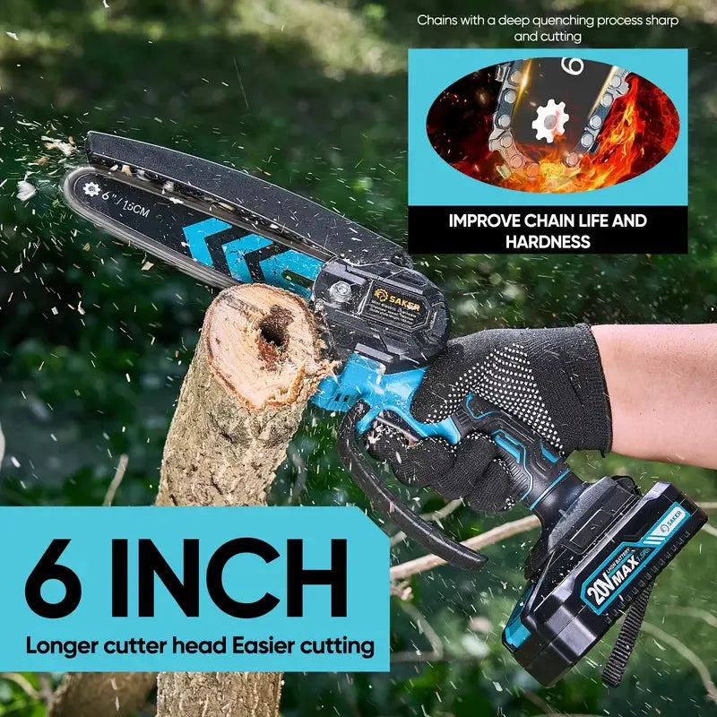 6" Cordless Saker Mini Chainsaw