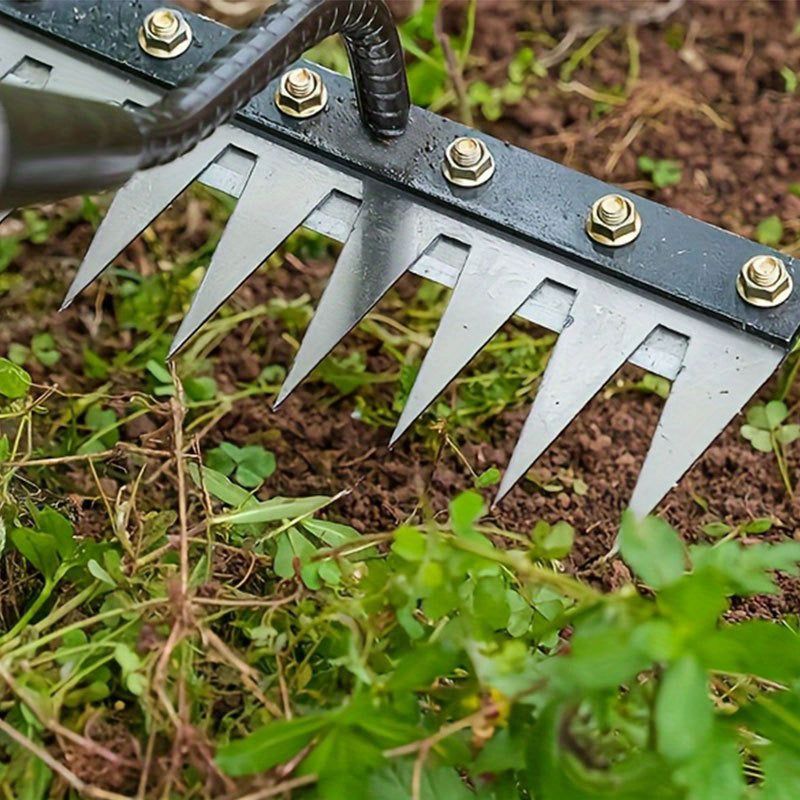2 Pcs Metal Weed Rake