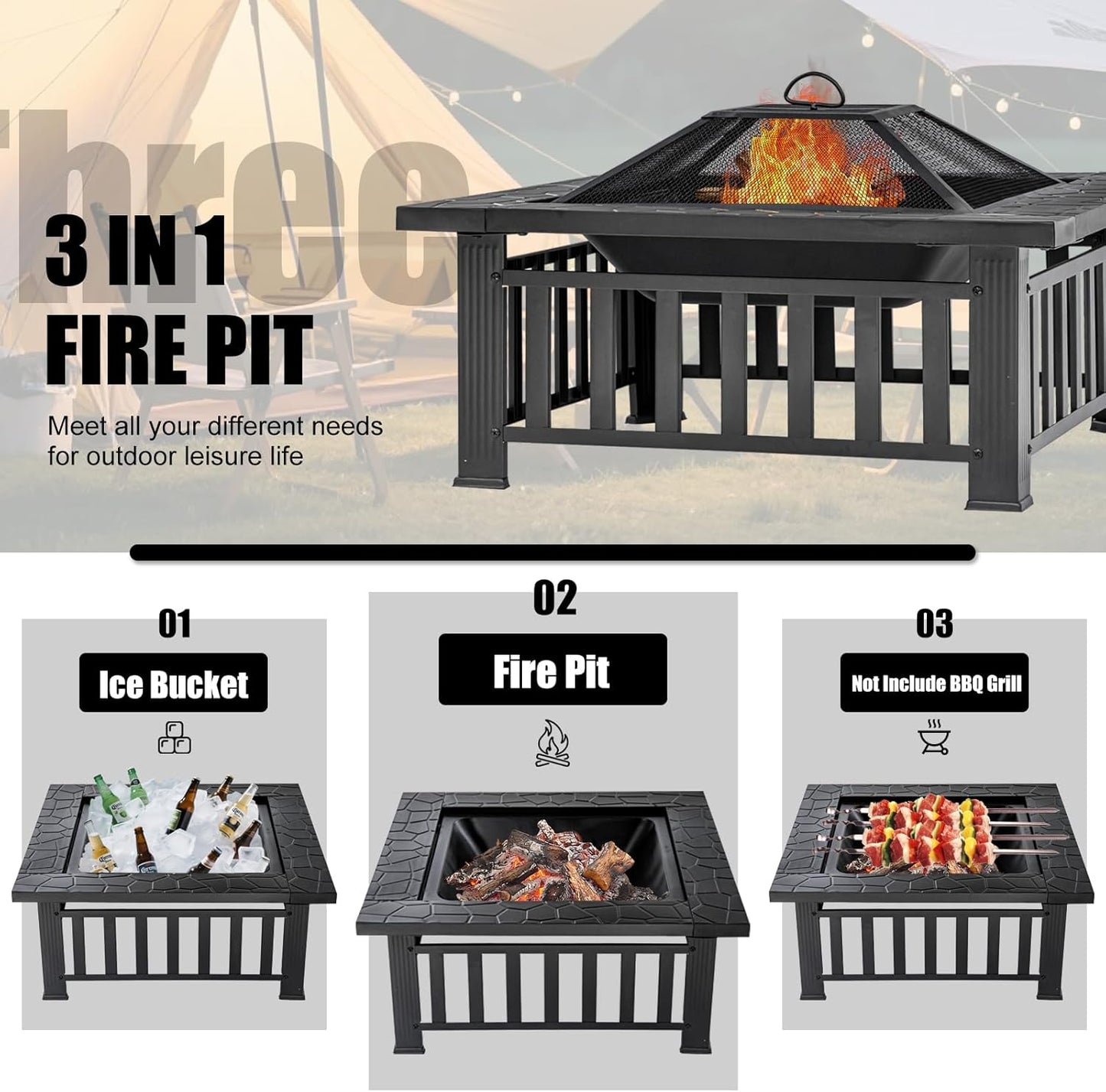 Square Fire Pit