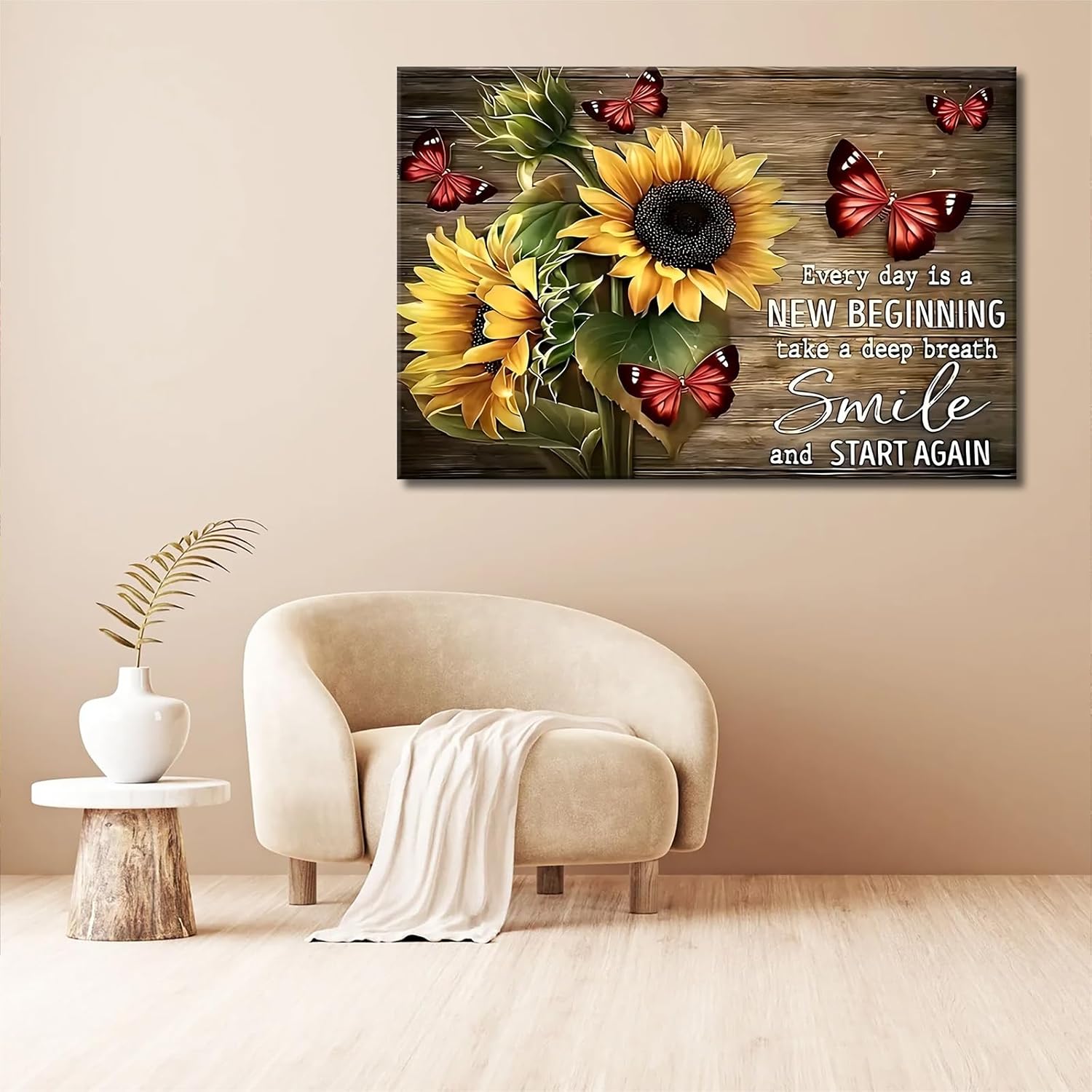 Wooden Framed Canvas Painting