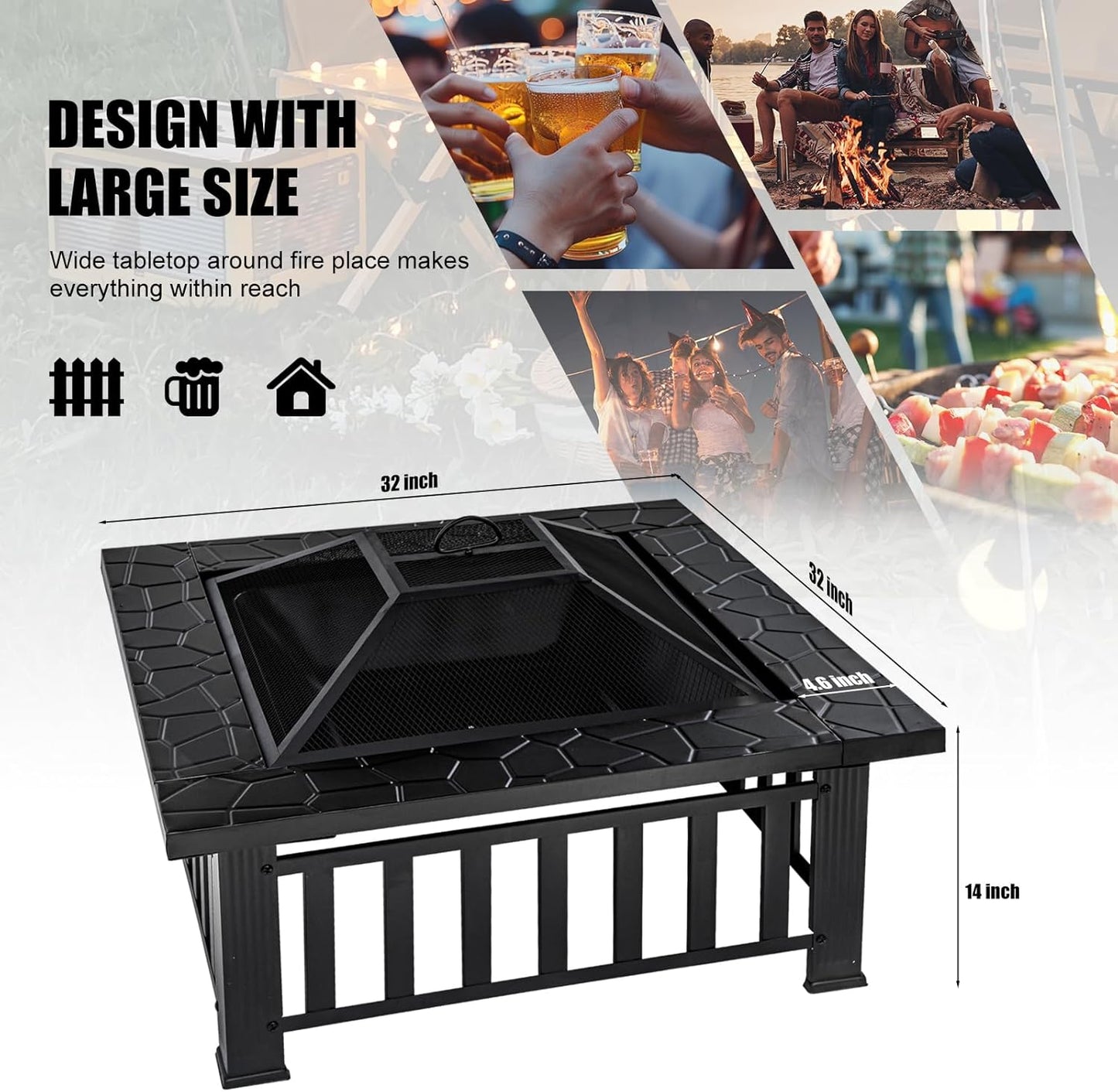 Square Fire Pit