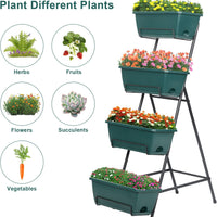 3 or 4 Tiers Vertical Raised Garden Beds