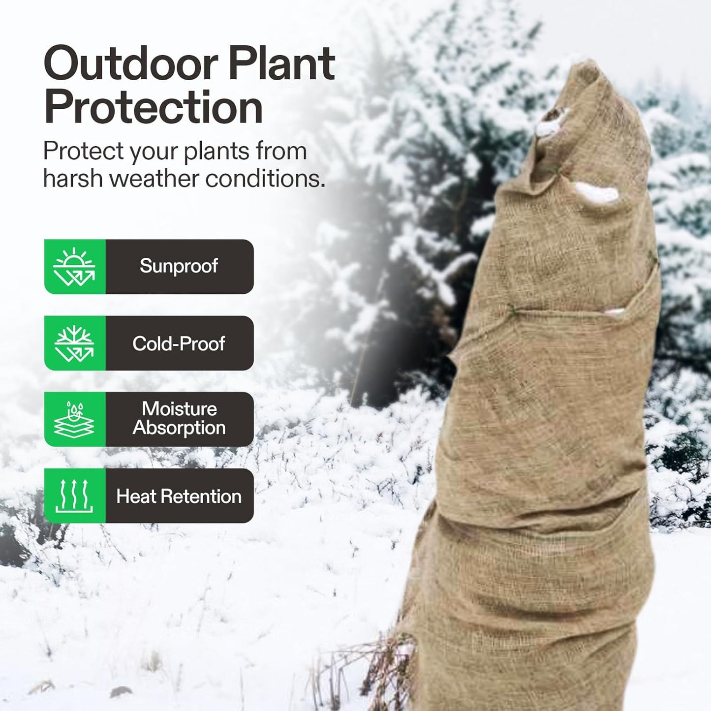 40 in X 13 Ft Burlap Fabric, High Density Natural Jute Fiber, Multipurpose Burlap for Gardening, Outdoor Plant Care, Weed Barrier, DIY Crafts, and Decoration