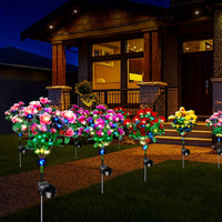 4 Pcs Solar Flower Lights