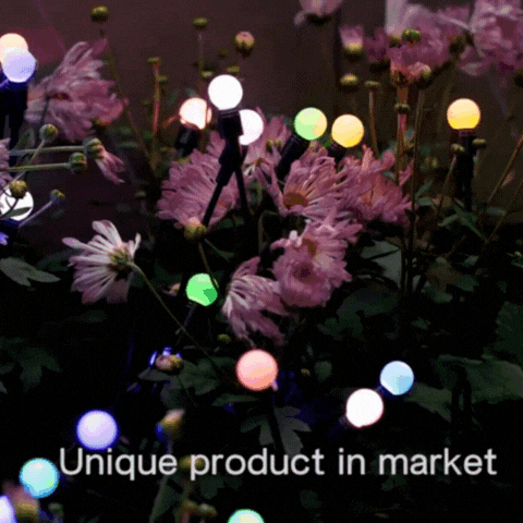 4-Packs Solar Powered Firefly Garden Lights