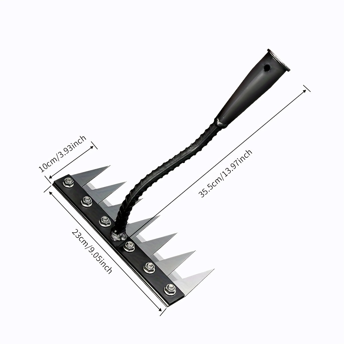 2 Pcs Metal Weed Rake