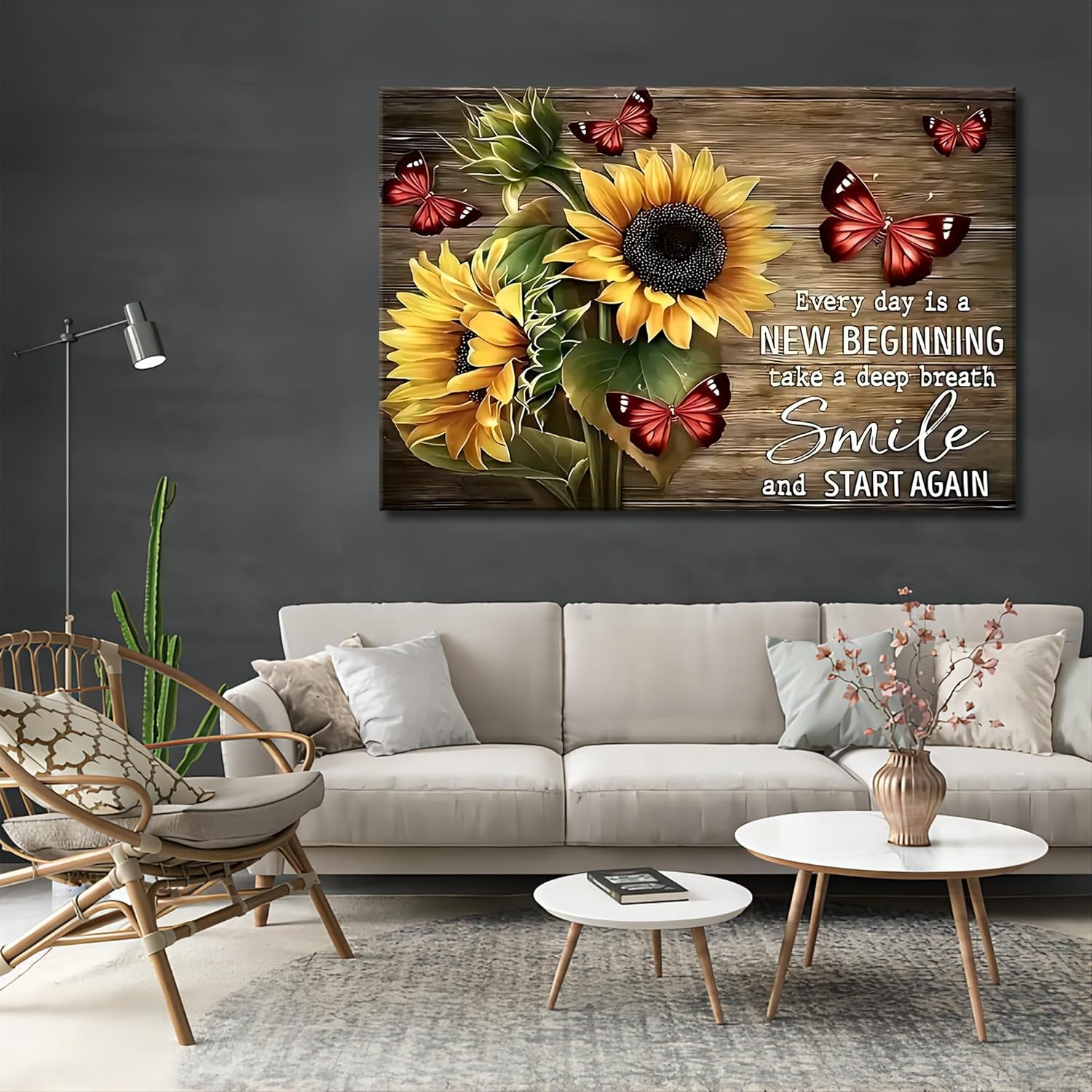 Wooden Framed Canvas Painting