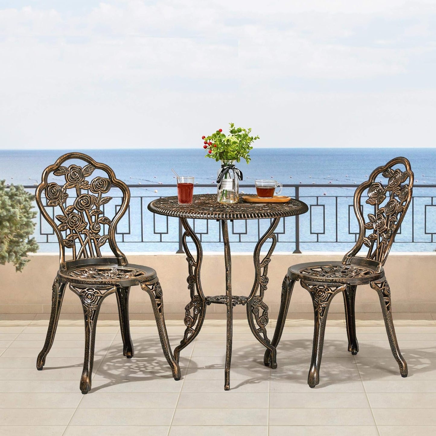 Wrought Iron Garden Table Set