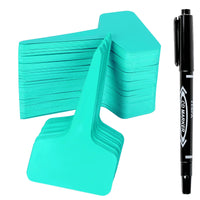 Plant Labels 200Pcs 4 InchT-Type Plant Name Tags Garden Seed Labels Markers Plastic Tag for Outdoor Waterproof Plant Label Stakes with Permanent Marking Pen