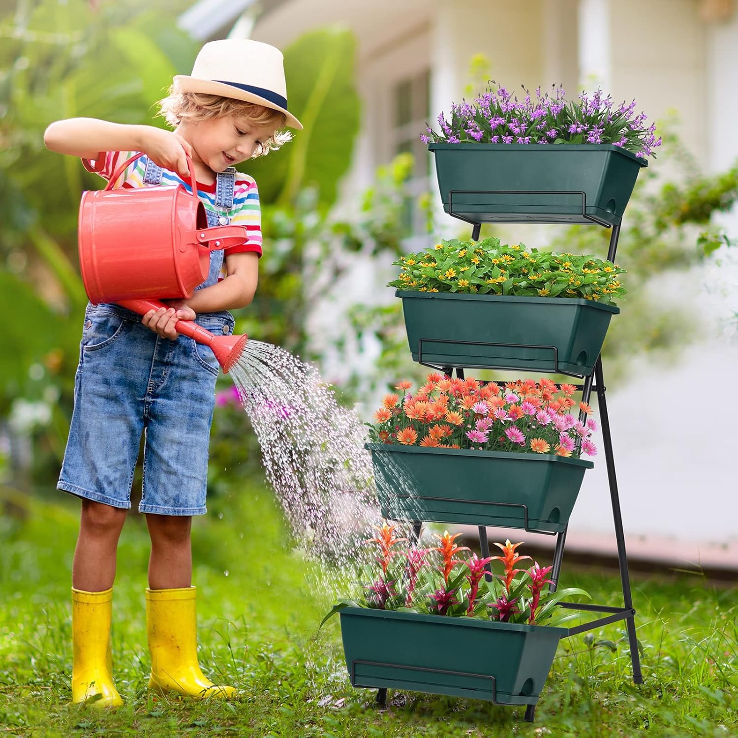 3 or 4 Tiers Vertical Raised Garden Beds