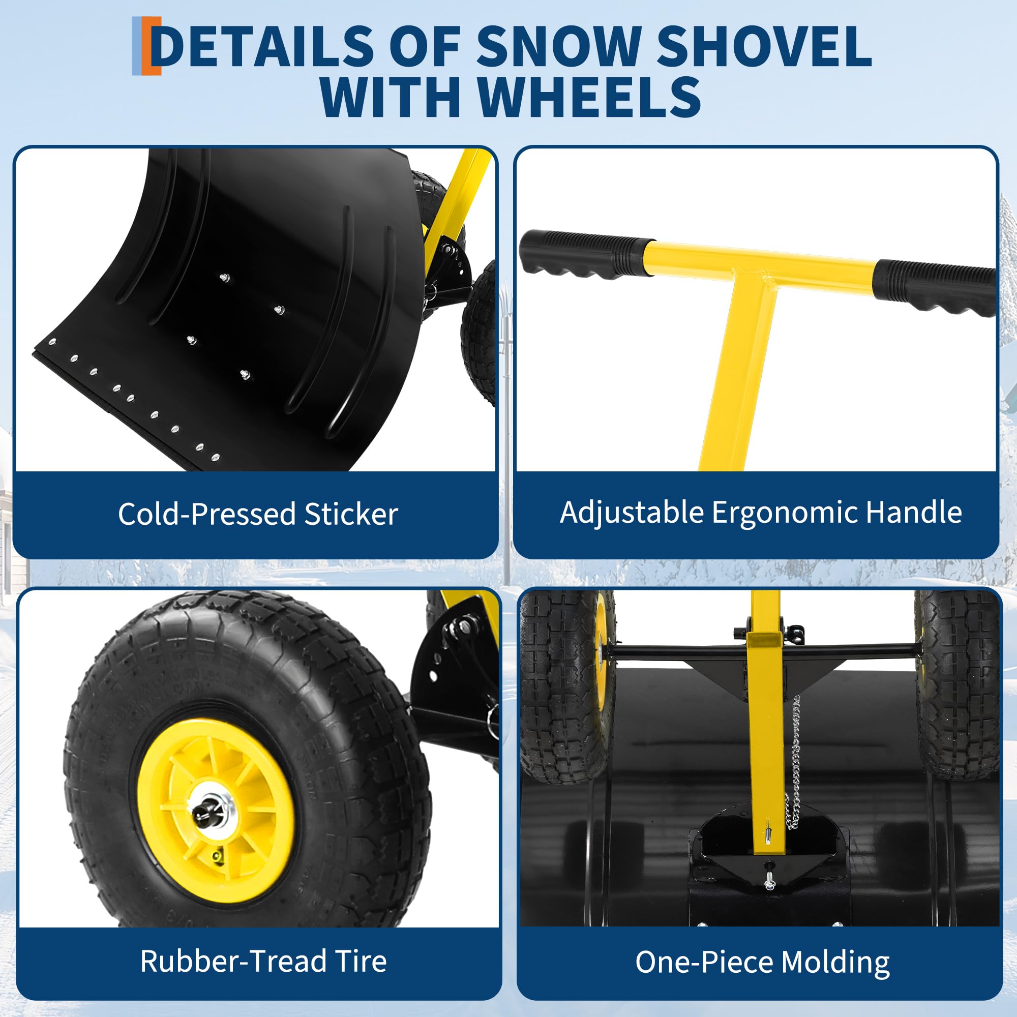 Snow Shovels with Wheels