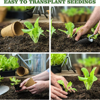 40Pcs 3.15 Inch Peat Pots, Biodegradable Eco-Friendly Round Plant Seedling Starters Kit, Seed Germination Trays with 10 Plant Labels for Flower Vegetable Tomato Saplings & Herb Seed Germination