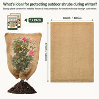 Frost Cloth for Plants | Burlap Winter Plant Cover