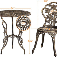 Wrought Iron Garden Table Set