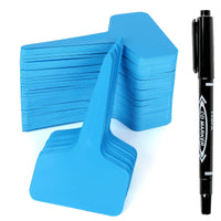 Plant Labels 200Pcs 4 InchT-Type Plant Name Tags Garden Seed Labels Markers Plastic Tag for Outdoor Waterproof Plant Label Stakes with Permanent Marking Pen