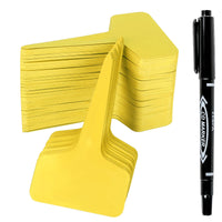 Plant Labels 200Pcs 4 InchT-Type Plant Name Tags Garden Seed Labels Markers Plastic Tag for Outdoor Waterproof Plant Label Stakes with Permanent Marking Pen