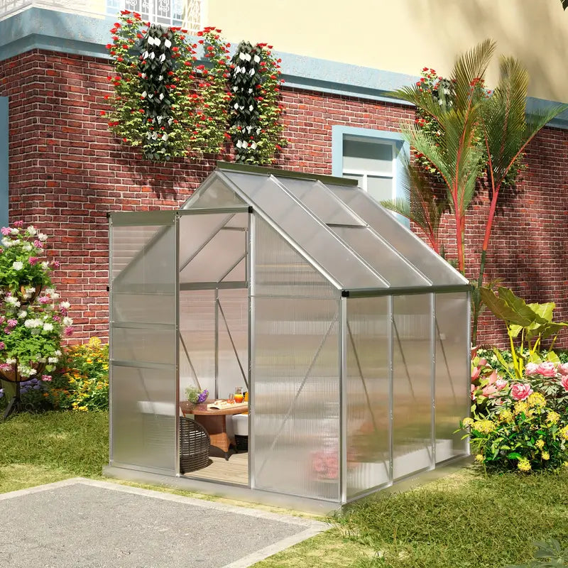 6 x 6 Greenhouse - Hardy Garden