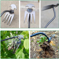 2 Piece Garden Weed Rake, New Weed Wizard Uprooting Tool for Home Garden Shovel, Backyard Loosening Farm Planting Weed Removal (12 Inch 2 Piece)