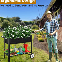 Raised Garden Bed with Wheels