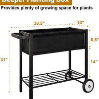 Raised Garden Bed with Wheels