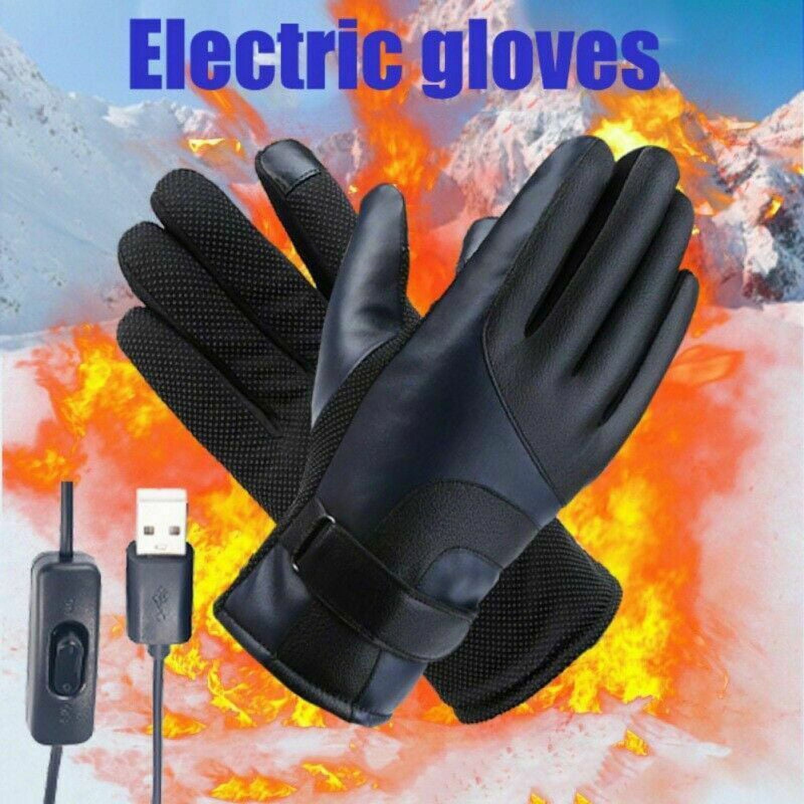 Electric Heated Ski Gloves with Touchscreen Finger