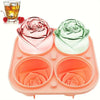 8 Packs Rose Ice Mold | Rose Silicone Ice Mold