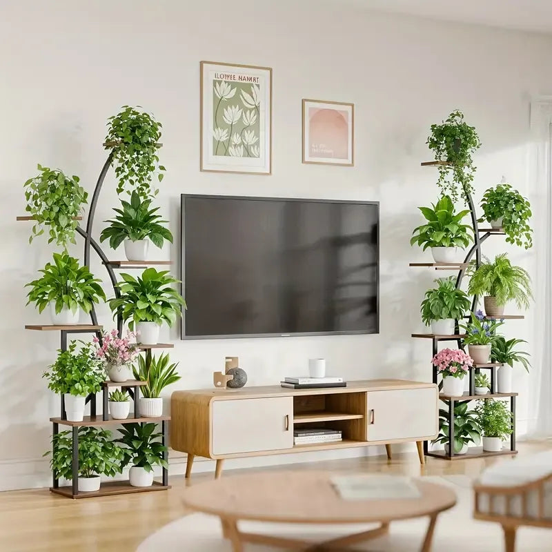 8 Tier Indoor Plant Stand with Grow Light