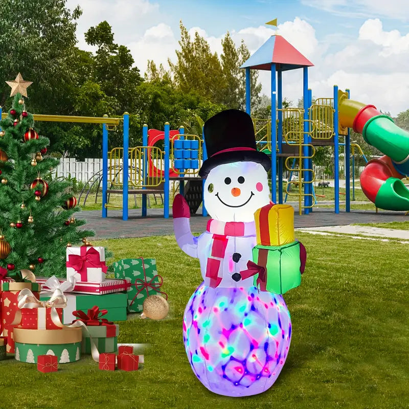 Christmas Inflatable Snowman with Led Lights