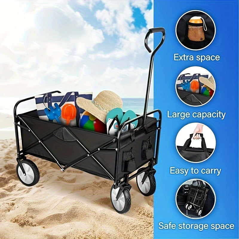 Rolling Garden Cart With 360 Degree Swivel Wheels