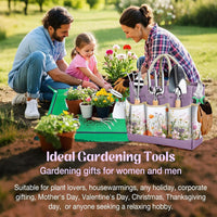 Family using Gardening Tools Set