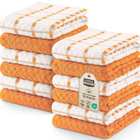 Utopia Towels - Kitchen Towels 12 Pack, 15 x 25 Inches, 100% Ring Spun Cotton Super Soft and Absorbent Linen Dish, Tea and Bar Towels Set, Black