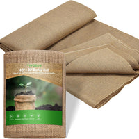 40 in X 13 Ft Burlap Fabric, High Density Natural Jute Fiber, Multipurpose Burlap for Gardening, Outdoor Plant Care, Weed Barrier, DIY Crafts, and Decoration