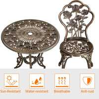 Wrought Iron Garden Table Set