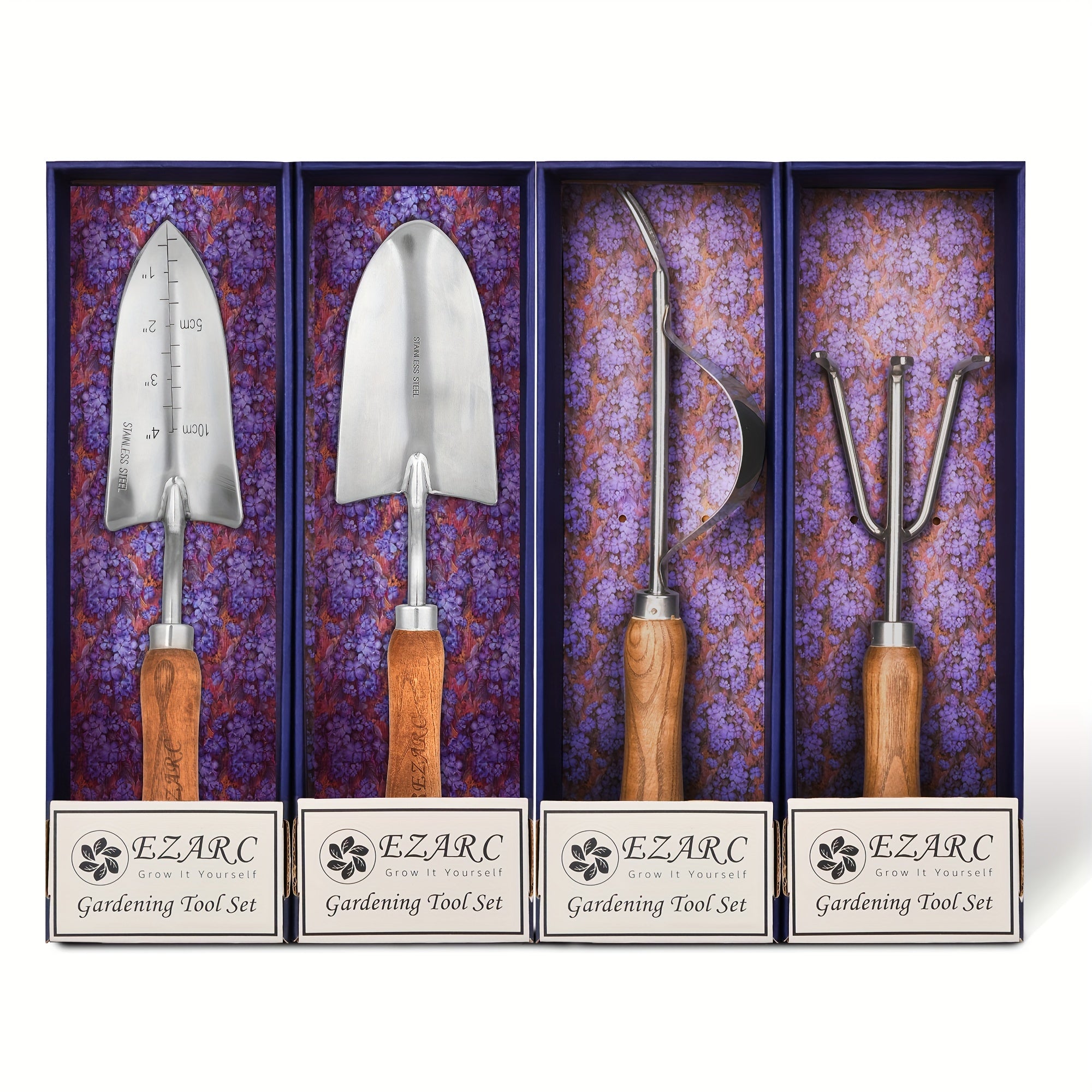 4-Piece Stainless Steel Garden Tool Set