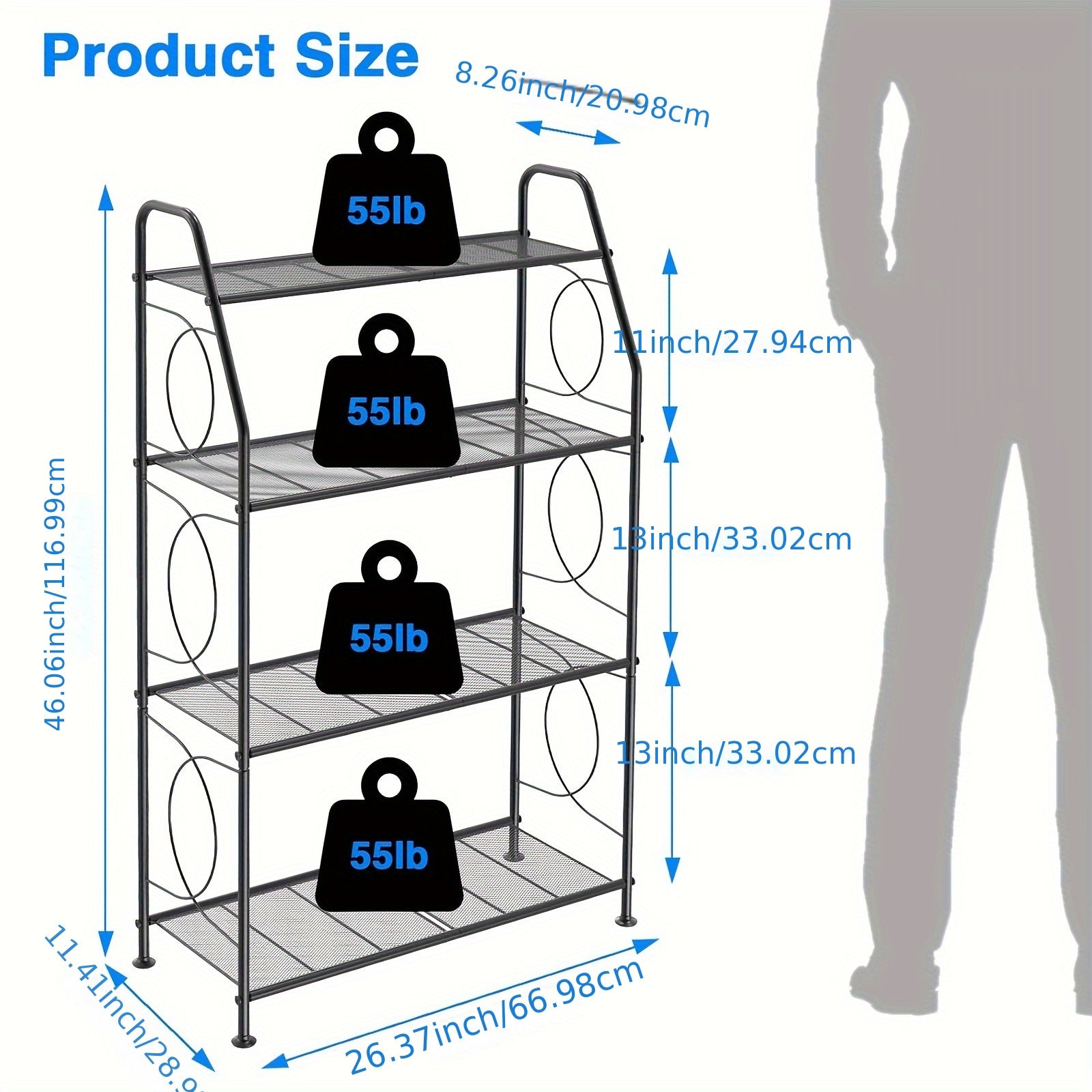 3 /4 Tier Metal Plant Stands Outdoor or Indoor