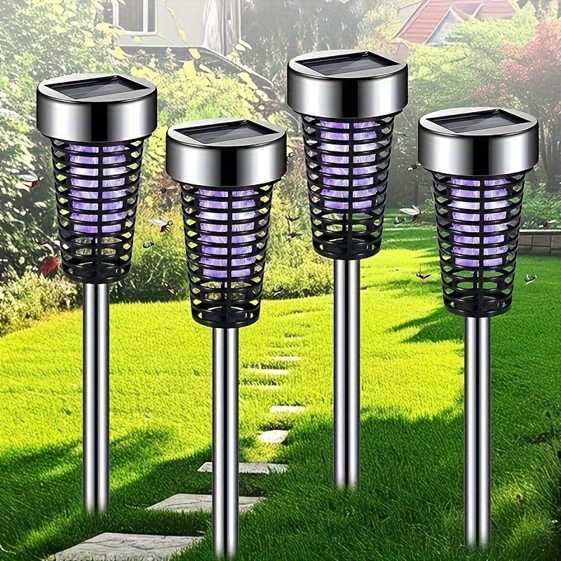 4 Pcs Solar Powered Bug Zapper