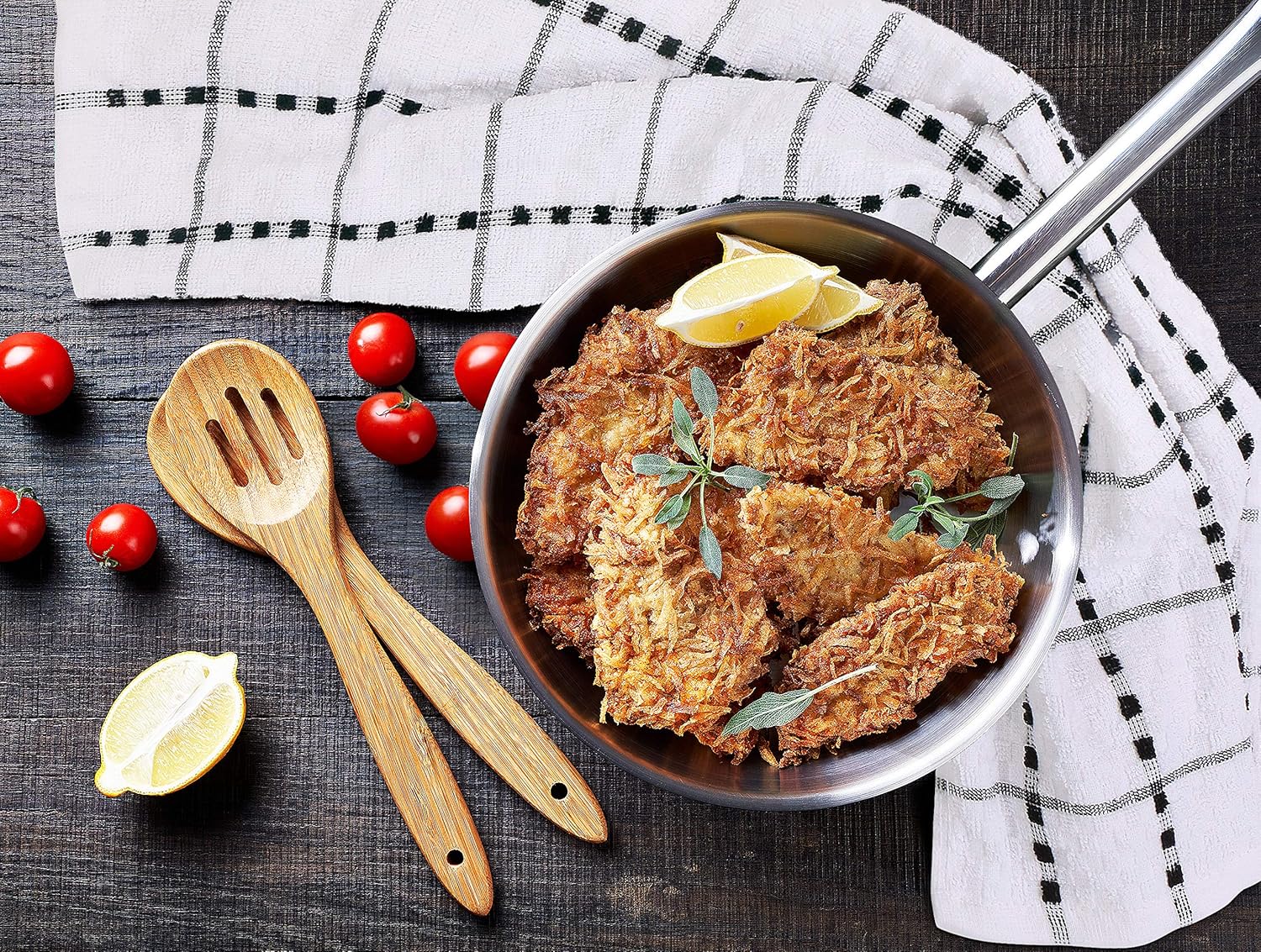 Utopia Towels - Kitchen Towels 12 Pack, 15 x 25 Inches, 100% Ring Spun Cotton Super Soft and Absorbent Linen Dish, Tea and Bar Towels Set, Black