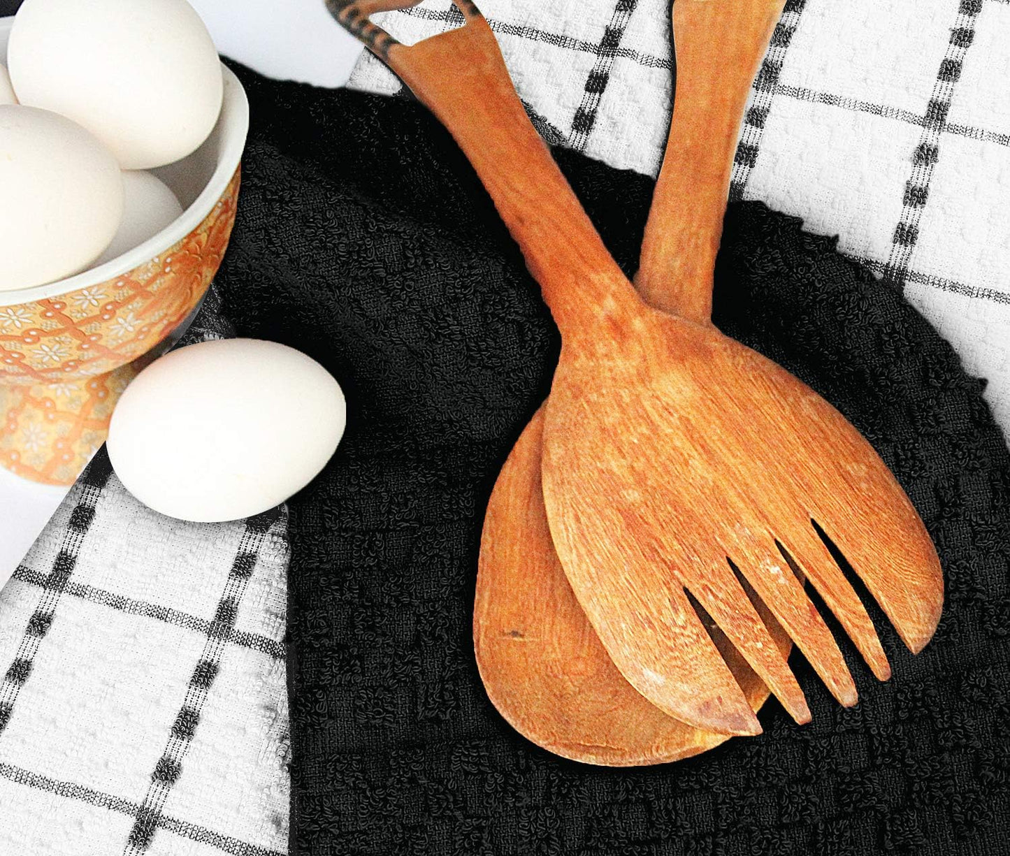 12 Pack Linen Kitchen Towels / 