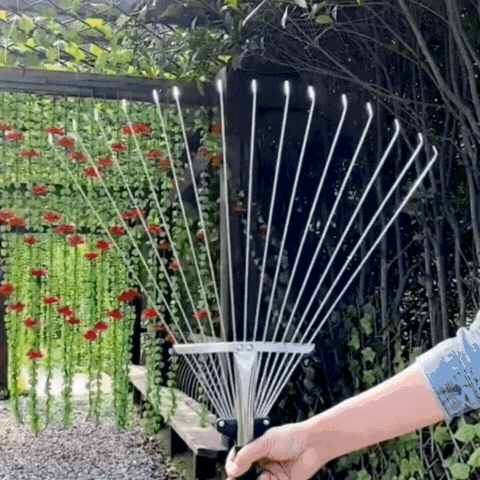 Adjustable Leaf Rake with Telescoping Handle