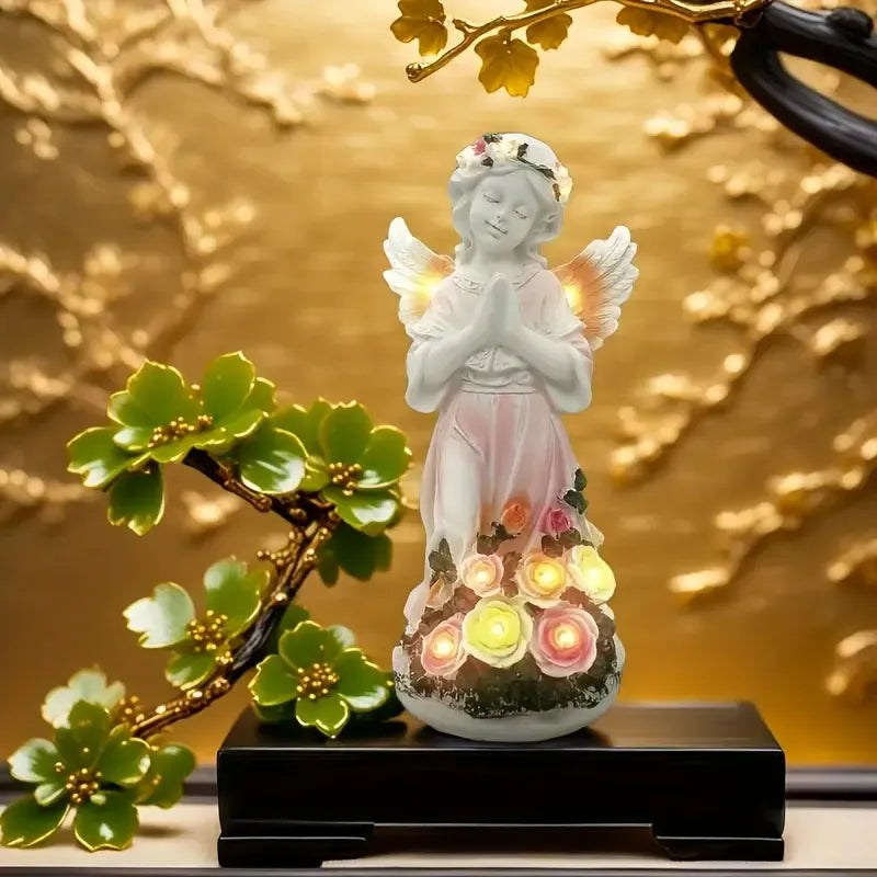 Garden Statues with Solar Lights