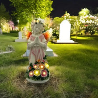 Garden Statues with Solar Lights