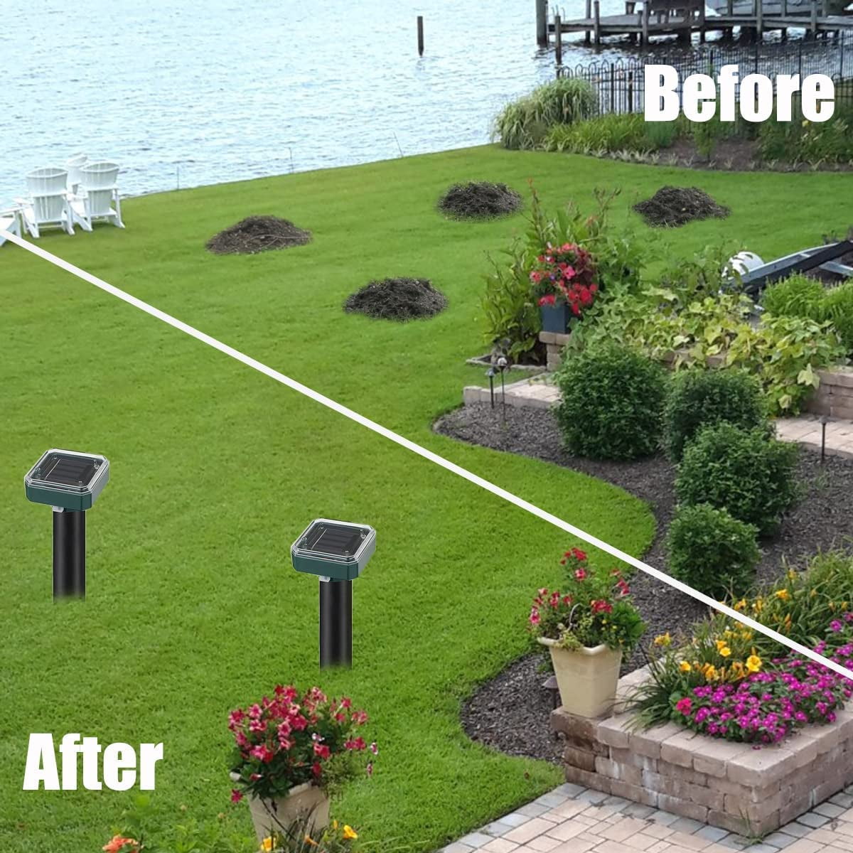 Solar Powered Animal Repellent for Garden

