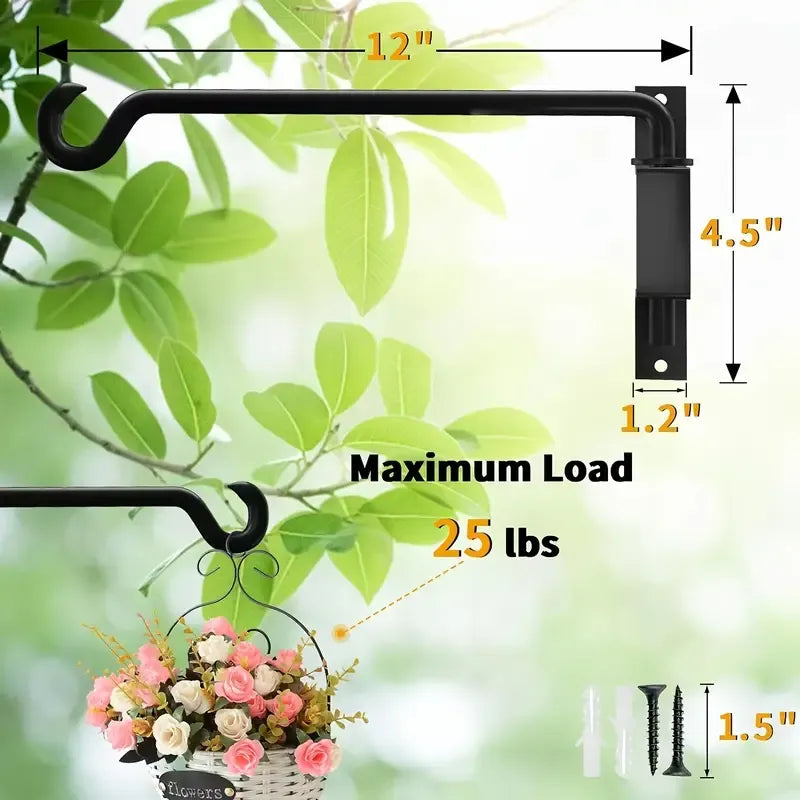 2 Pcs Brackets For Hanging Planters