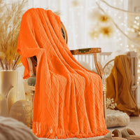 Cable Knit Throw Blanket