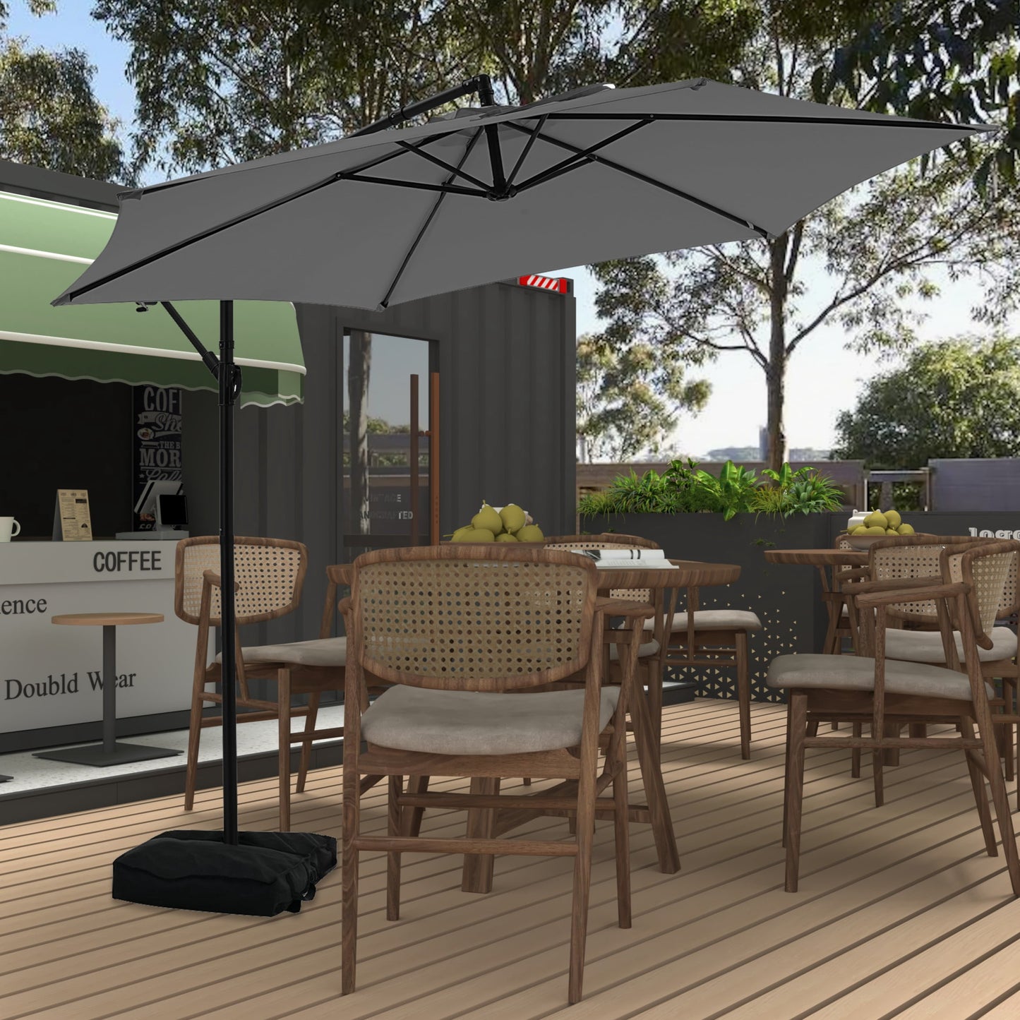  Cantilever Umbrella Gray
