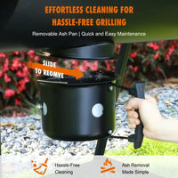 Charcoal BBQ Grill with Smoker