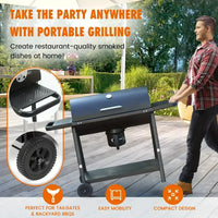 Charcoal BBQ Grill with Smoker