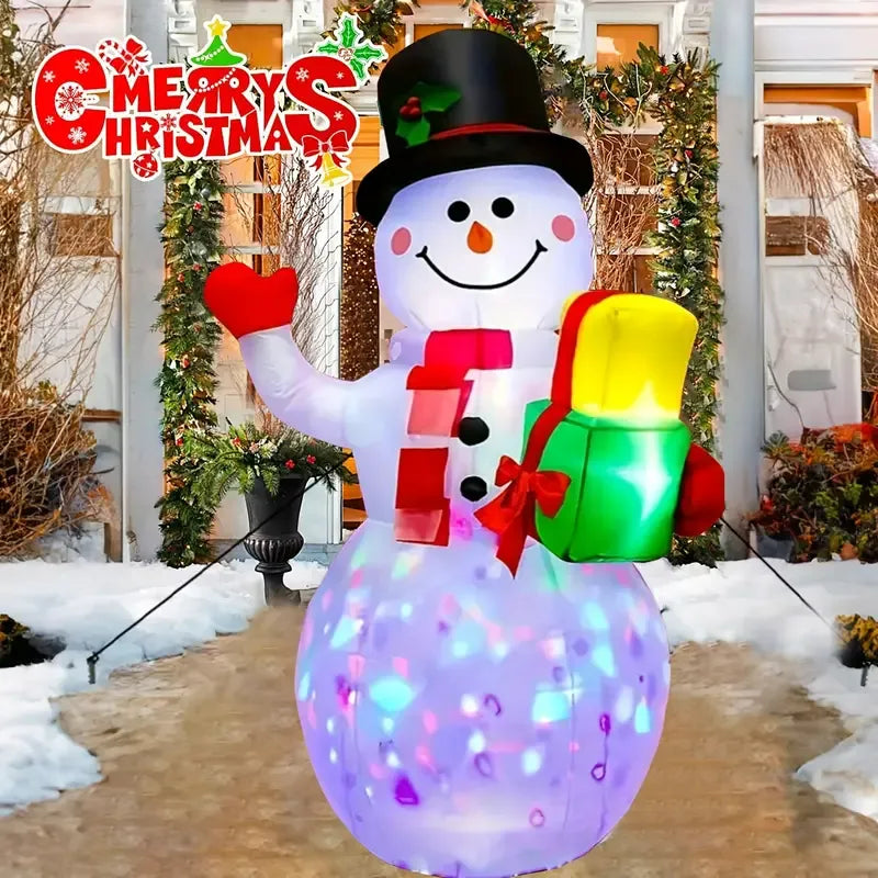 Christmas Inflatable Snowman with Led Lights