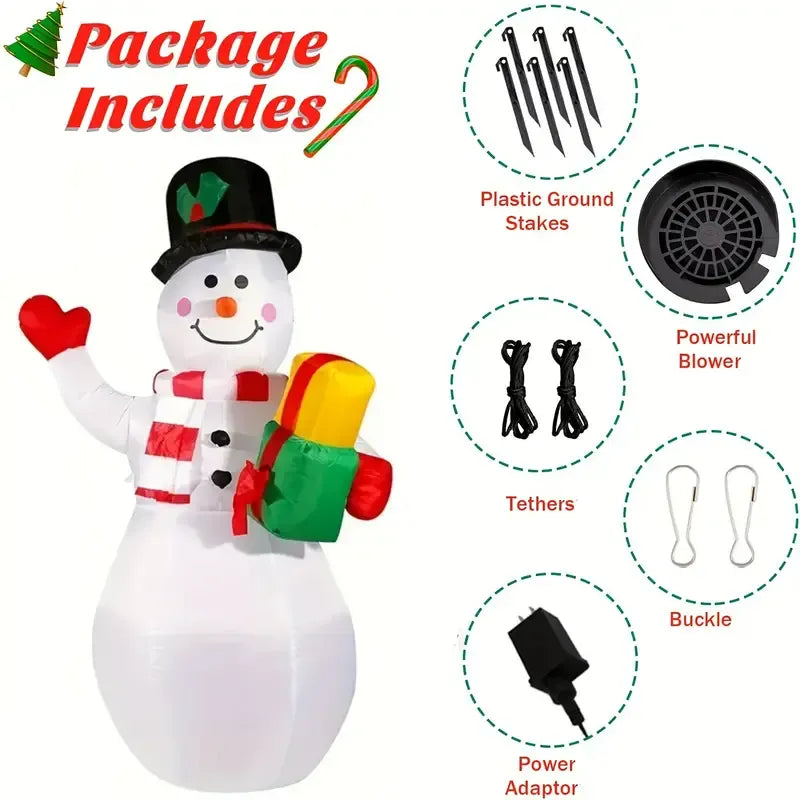 Christmas Inflatable Snowman with Led Lights