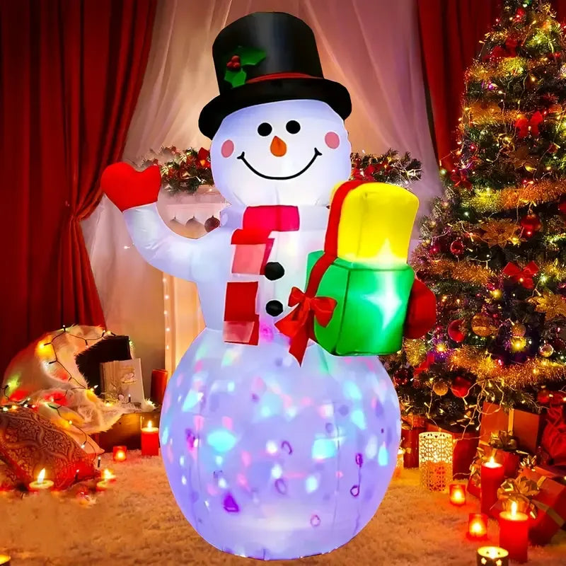 Christmas Inflatable Snowman with Led Lights